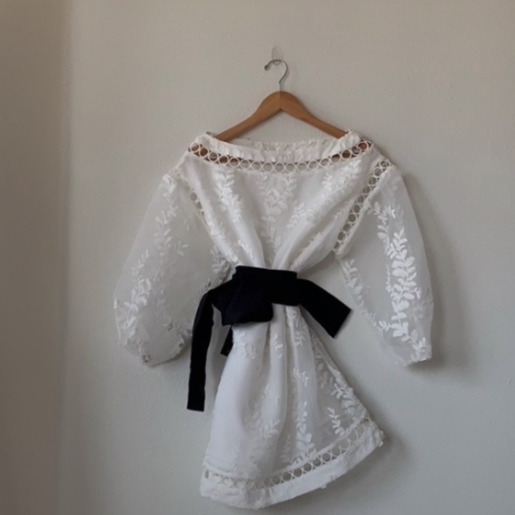 Zimmermann  Winsome Cinch Vine bow silk lace - Picture 2 of 5